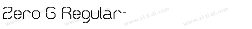 Zero G Regular字体转换
